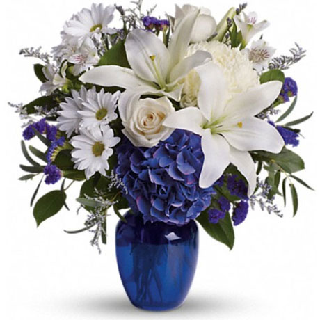 Floral Arrangements - Beautiful in Blue Floral Arrangement